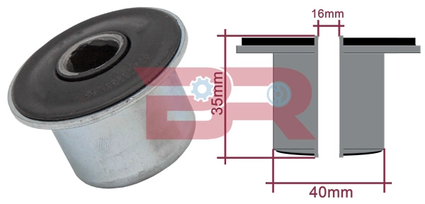 Douille, oeil de ressort BOTTO RICAMBI BRS8935