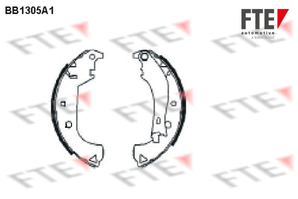 Jeu de mâchoires de frein FTE 9100074