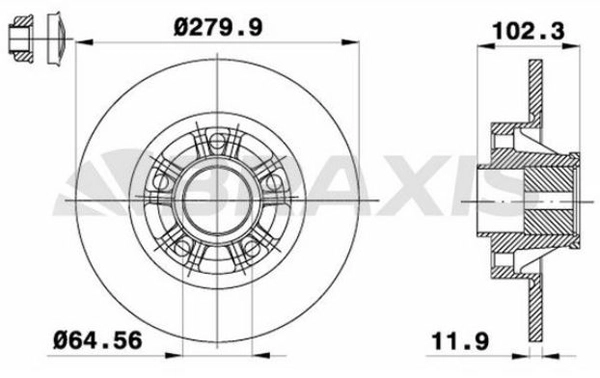 Disque de frein BRAXIS AD0108