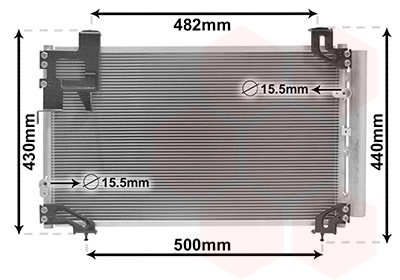 Condenseur, climatisation VAN WEZEL 53005394