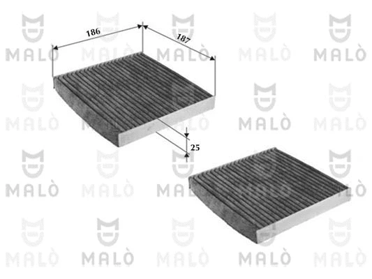 Filtre, air de l'habitacle AKRON-MALÒ 1532182