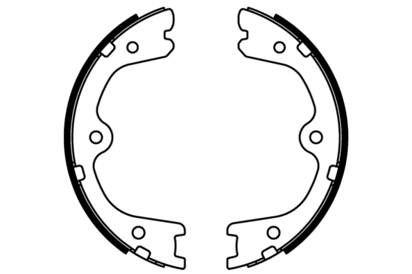 Jeu de mâchoires de frein, frein de stationnement E.T.F. 09-0703