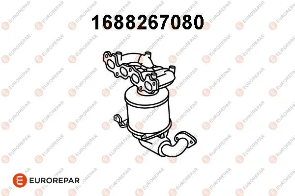 Catalyseur en coude EUROREPAR 1688267080