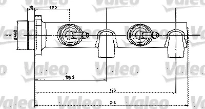 Maître-cylindre de frein VALEO 350450