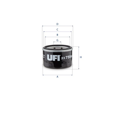 Filtre à huile UFI 23.759.00