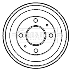 Tambour de frein BORG & BECK BBR7111