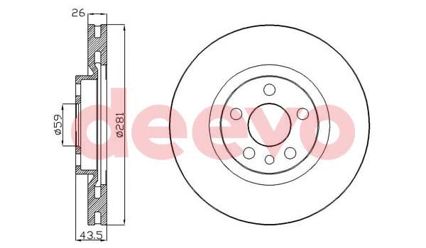 Disque de frein DEEVO BD31340