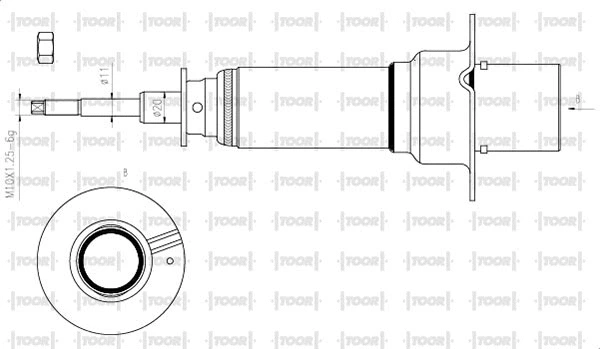 Amortisseur TOOR SG12080