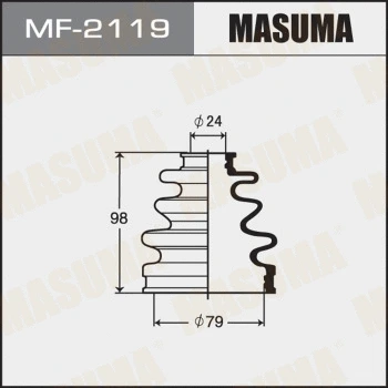 Jeu de joints-soufflets, arbre de commande MASUMA MF-2119