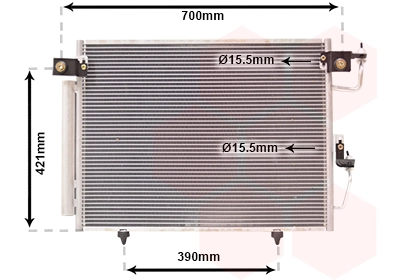 Condenseur, climatisation VAN WEZEL 32005191