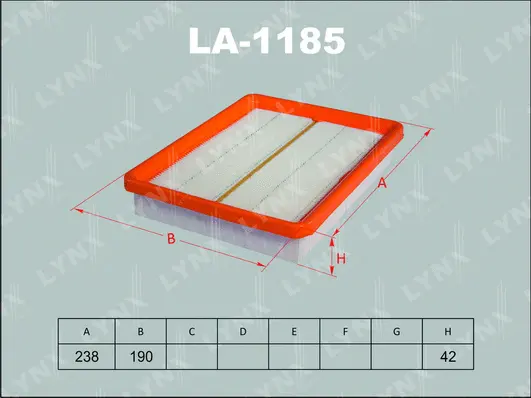 Filtre à air LYNXAUTO LA-1185