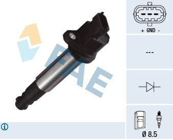 Bobine d'allumage FAE 80359