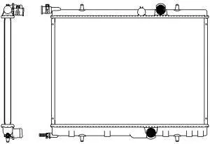 Radiateur, refroidissement du moteur SAKURA Automotive 3621-1002