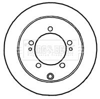 Disque de frein BORG & BECK BBD4644