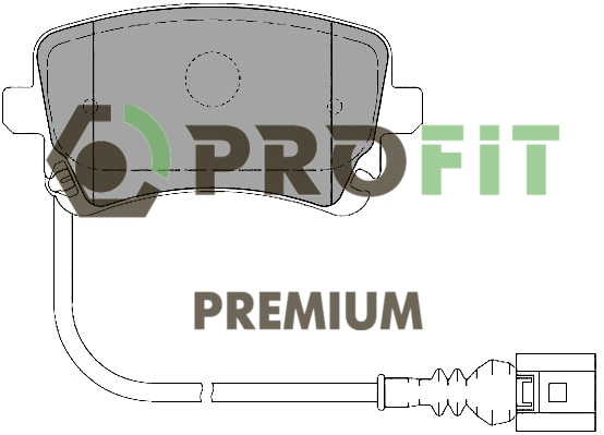 Kit de plaquettes de frein, frein à disque PROFIT 5005-1644