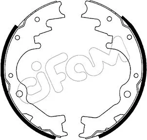 Jeu de mâchoires de frein CIFAM 153-208