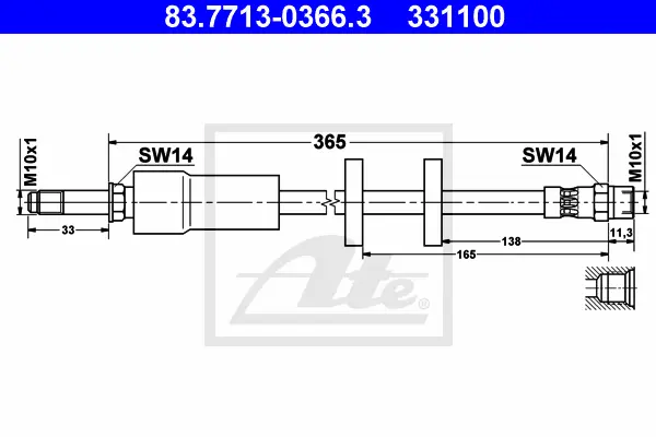 Flexible de frein ATE-APAC 83.7713-0366.3