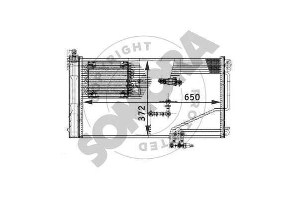 Condenseur, climatisation SOMORA 171360D