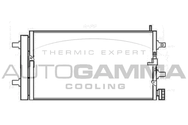 Condenseur, climatisation AUTOGAMMA 107286
