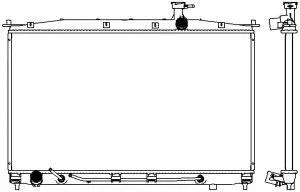 Radiateur, refroidissement du moteur SAKURA Automotive 3221-1018