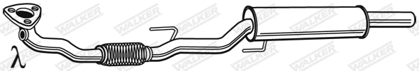 Silencieux central WALKER 23665
