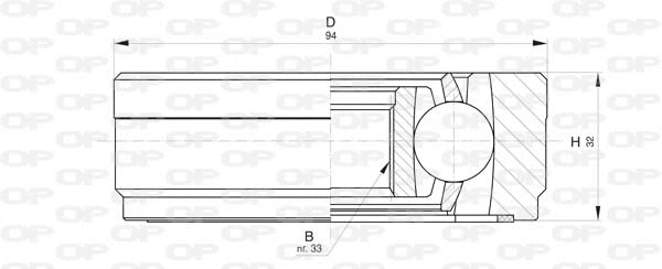 Jeu de joints, arbre de transmission OPEN PARTS CVJ5814.20