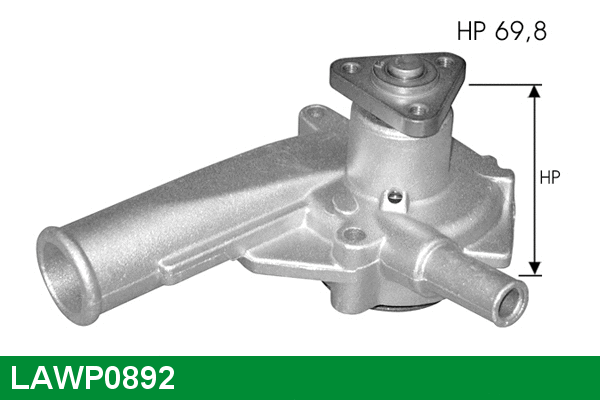 Pompe à eau, refroidissement du moteur LUCAS LAWP0892