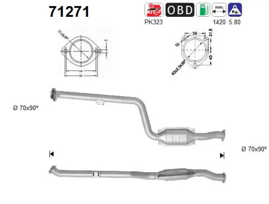 Catalyseur AS 71271