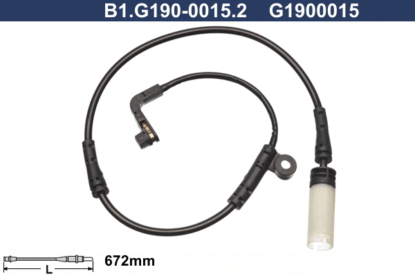 Contact d'avertissement, usure des plaquettes de frein GALFER B1.G190-0015.2