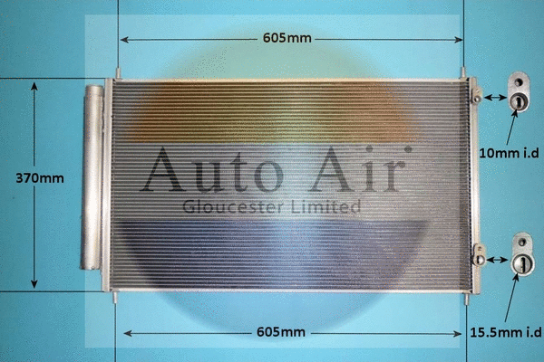 Condenseur, climatisation AUTO AIR GLOUCESTER 16-2069
