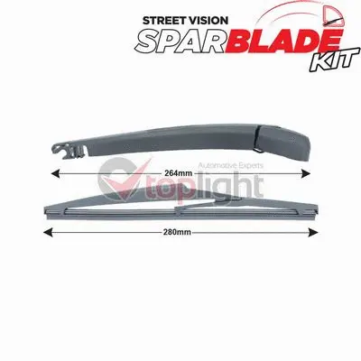 Kit de bras d'essuie-glace, nettoyage des vitres AE TOPLIGHT TRA-K3S3
