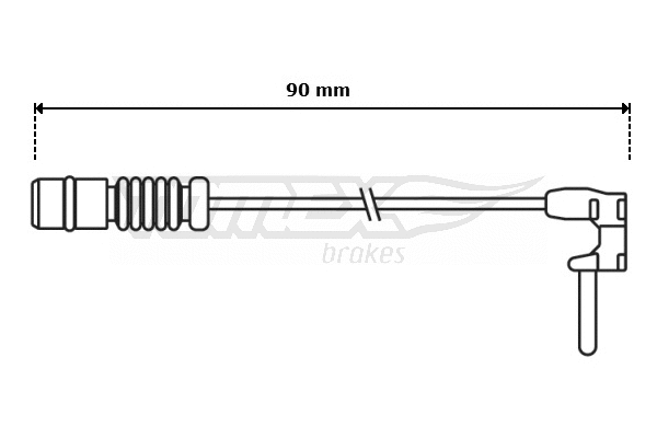 Contact d'avertissement, usure des plaquettes de frein TOMEX Brakes TX 30-65