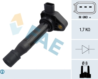 Bobine d'allumage FAE 80300