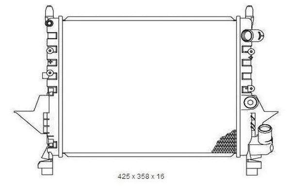 Radiateur, refroidissement du moteur ORDONEZ 2065052