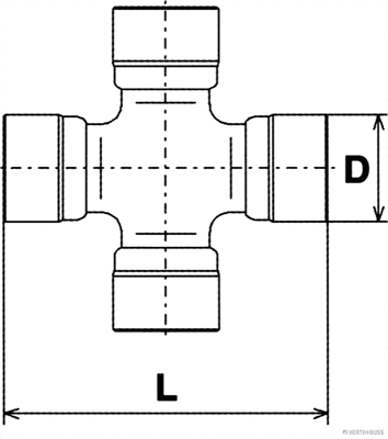Joint, arbre de transmission HERTH+BUSS JAKOPARTS J2921008
