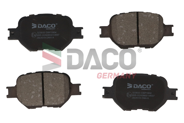 Kit de plaquettes de frein, frein à disque DACO Germany 323933