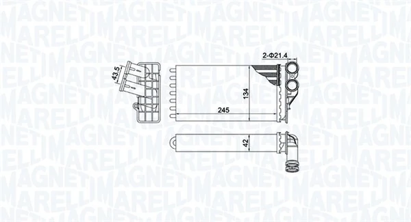 Système de chauffage MAGNETI MARELLI 350218430000
