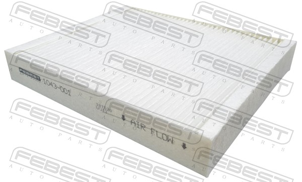 Filtre, air de l'habitacle FEBEST 1043-001