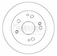 Disque de frein BORG & BECK BBD4424