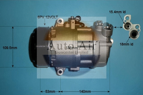 Compresseur, climatisation AUTO AIR GLOUCESTER 14-1145P