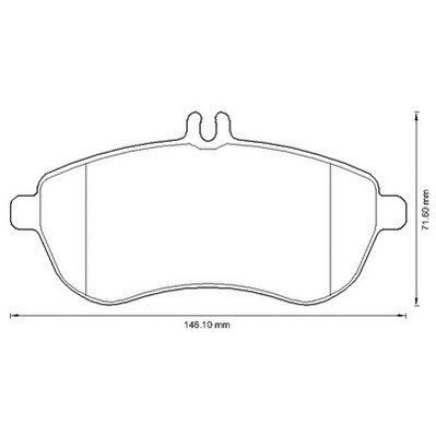 Kit de plaquettes de frein, frein à disque Omnicraft 2135132