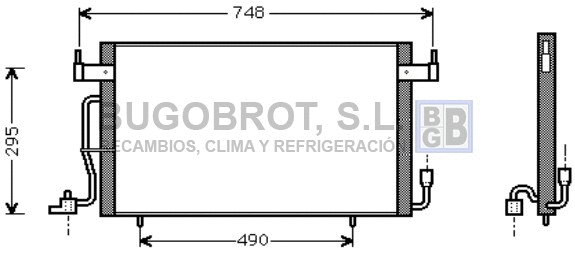 Condenseur, climatisation BUGOBROT 62-CN5141