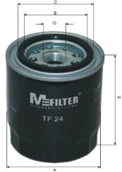 Filtre à huile MFILTER TF 24