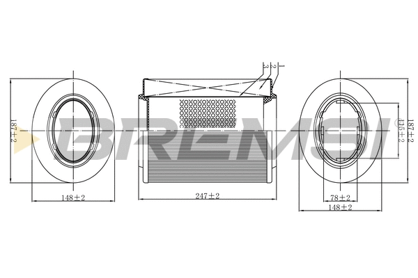 Filtre à air BREMSI FA0526