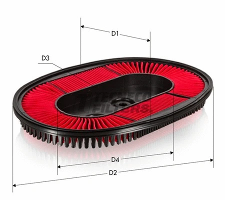 Filtre à air TECNECO FILTERS AR123J