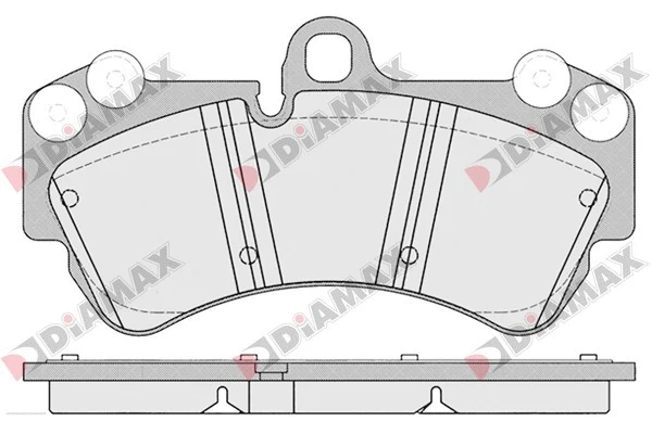 Kit de plaquettes de frein, frein à disque DIAMAX N09188