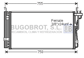 Condenseur, climatisation BUGOBROT 62-KA5210
