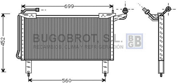 Condenseur, climatisation BUGOBROT 62-JR5017