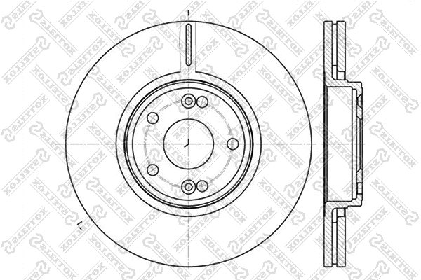 Disque de frein STELLOX 6020-3932V-SX