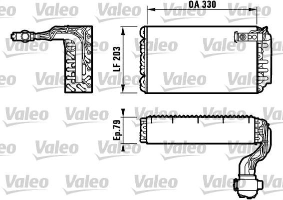 Évaporateur climatisation VALEO 817090